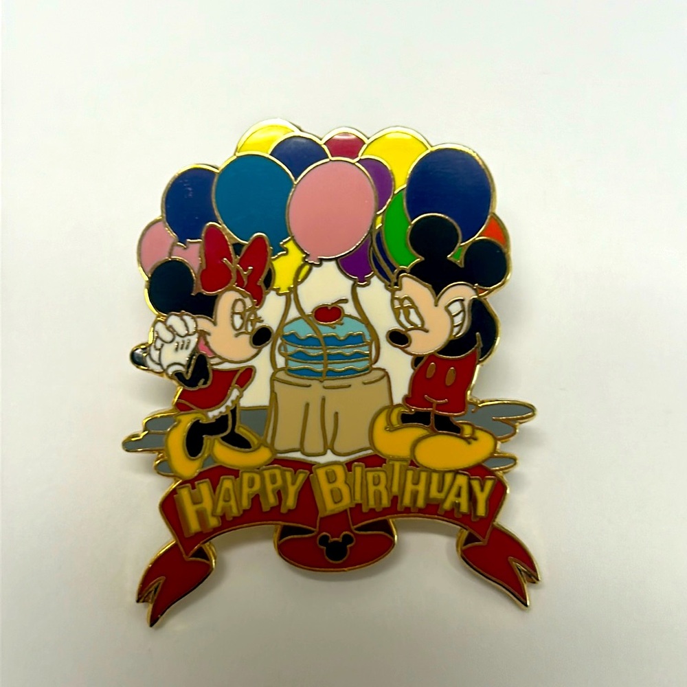 Disney Happy Birthday Mickey & Minnie Pin